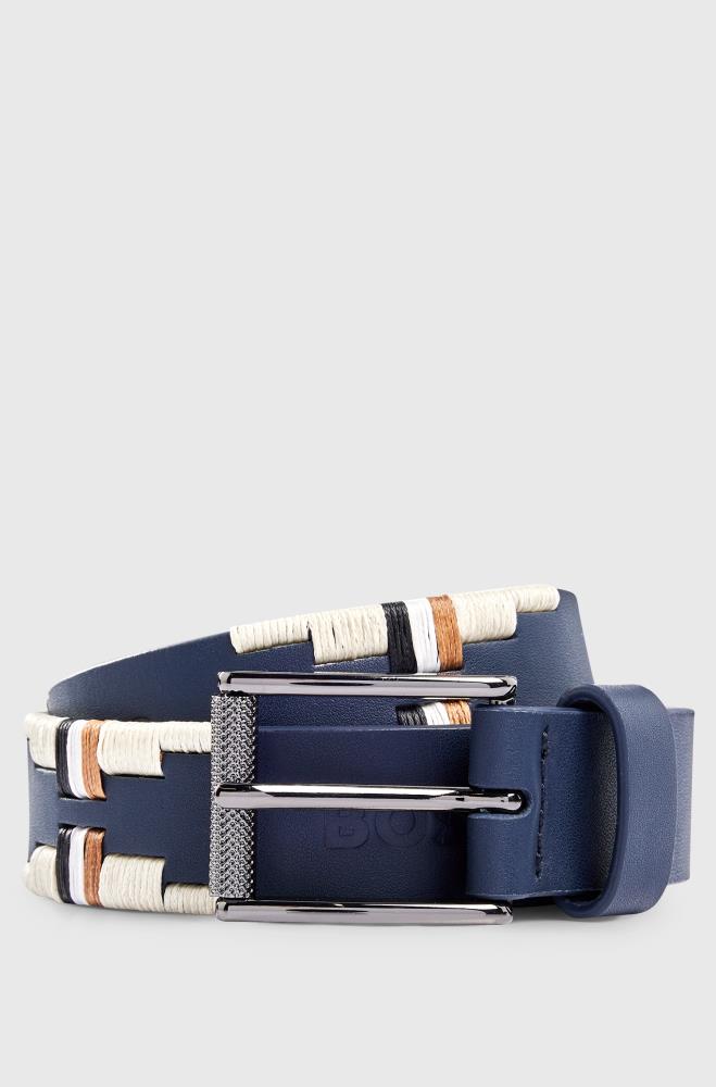 Boss Equestrian Polo Gürtel SIGNATURE Sky Captain 75 cm