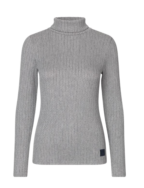KLVikula Damen Strick Rollkragen Pullover