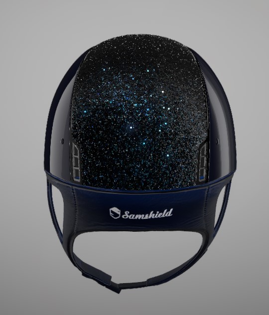Samshield Reithelm Glossy blu Summer Nights