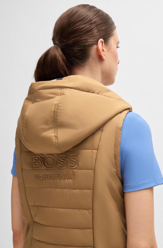 Boss Equestrian FALLY Puffer Weste Camel XS