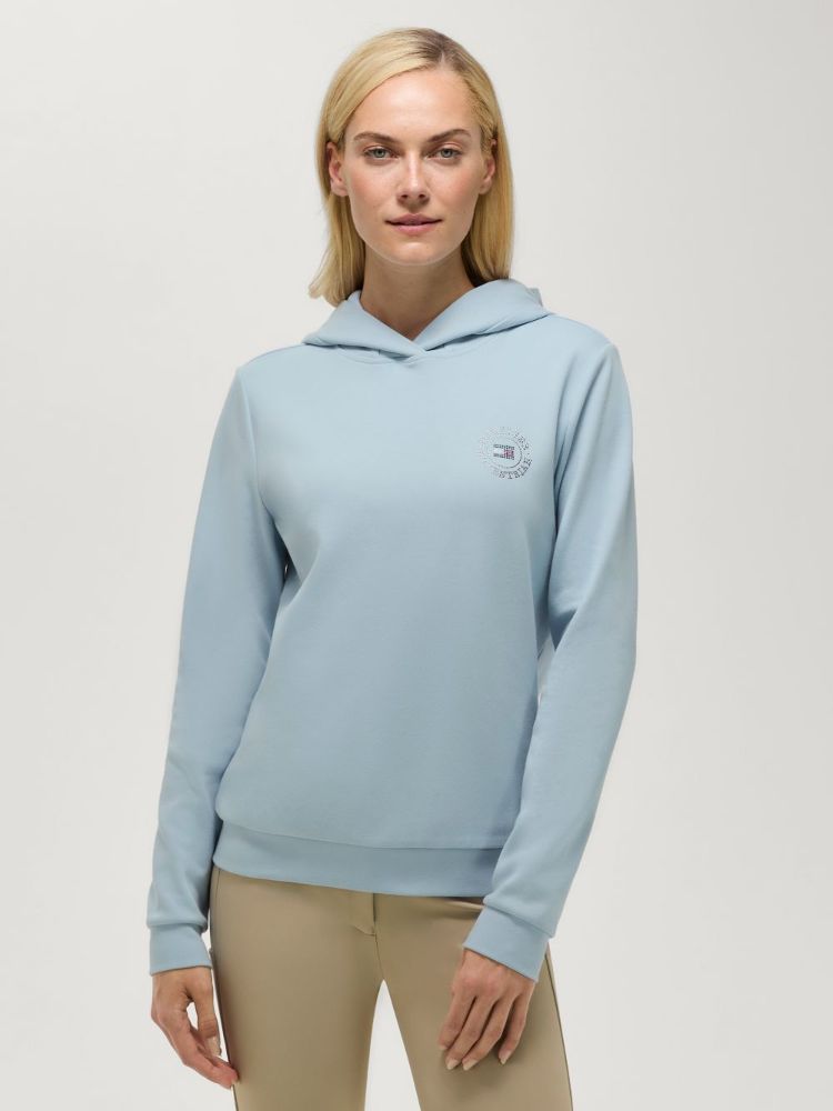 TH Hollywood Strass-Hoodie sweet blue S