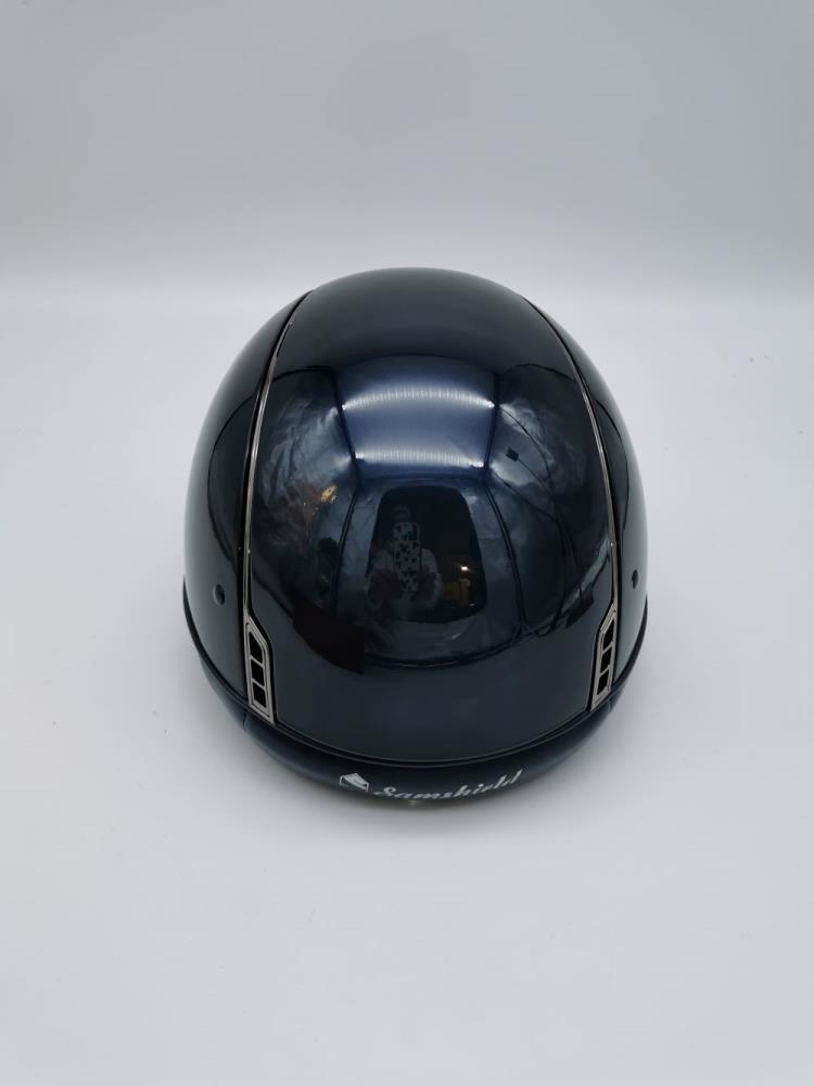 Samshield Reithelm Glossy blu L 57-61 mit Dressurausschnitt