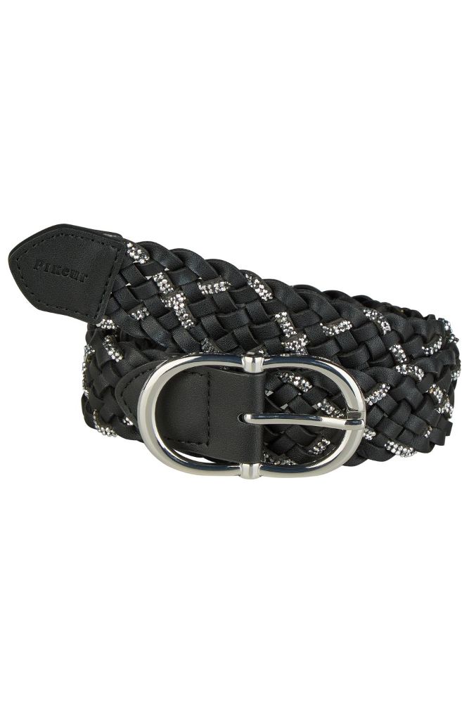Pikeur Belt BRAIDED 1822 black/silver 95 cm