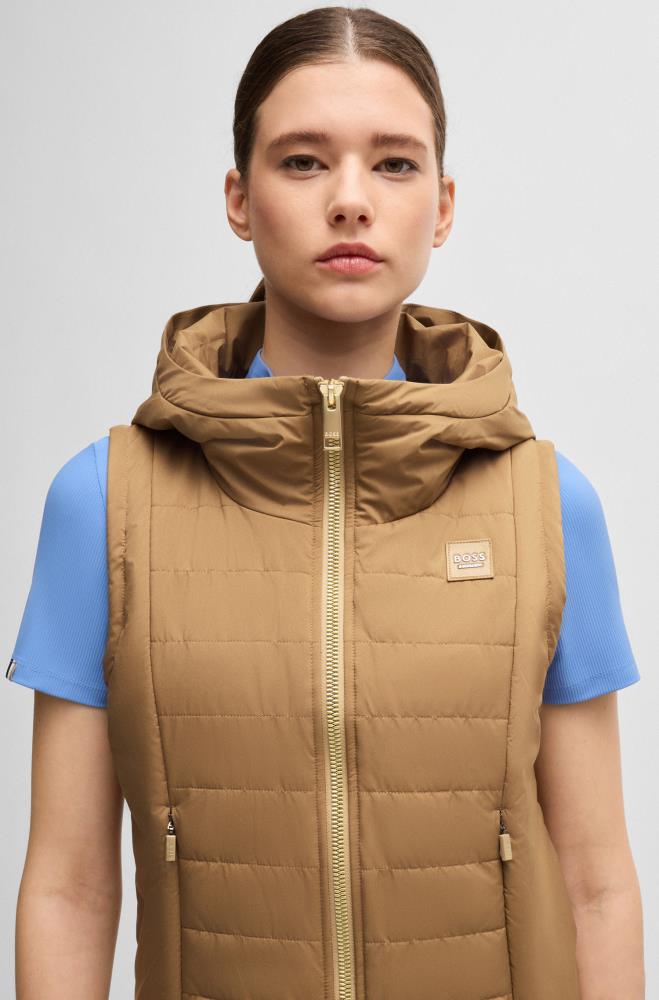 Boss Equestrian FALLY Puffer Weste Camel XS