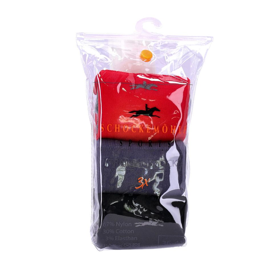 Trainings Socks Style 3er Pack black/asphalt/red 36-41 Trainings Socks Style 3er Pack black/asphalt/red 36-41