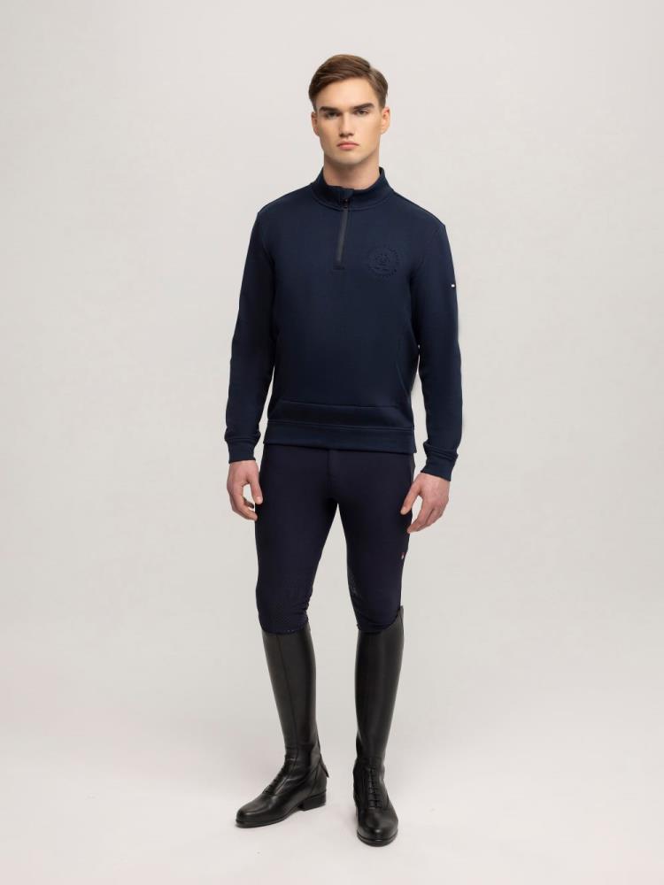 Tommy Hilfiger Sweatshirt DALLAS 1/4 Zip Desert Sky S