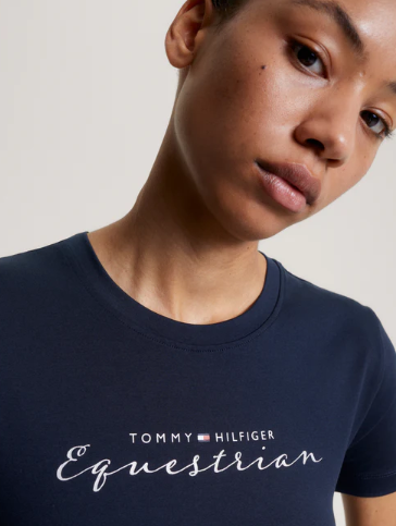 Tommy Hilfiger BROOKLYN Grafik- T`Shirt Desert Sky XXS