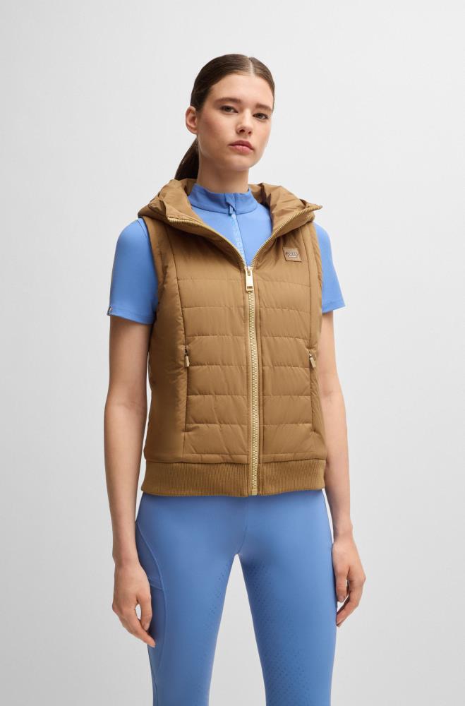 Boss Equestrian FALLY Puffer Weste Camel XS