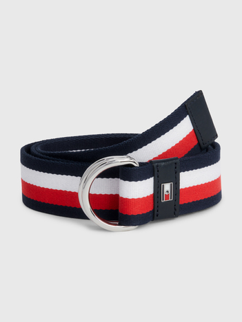 Tommy Hilfiger Glob.Stripe Web. Gürtel Desert Sky 90 cm