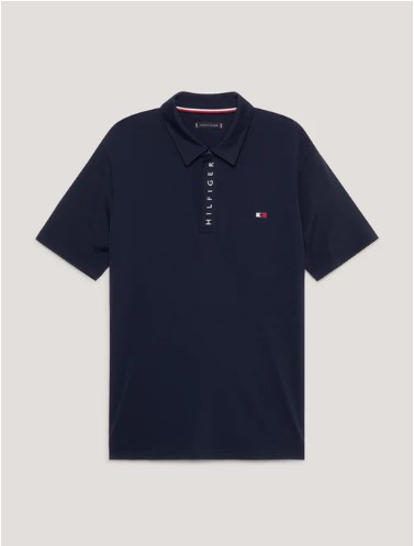Tommy Hilfiger HARLEM Kurzarm Logo Poloshirt Desert Sky S
