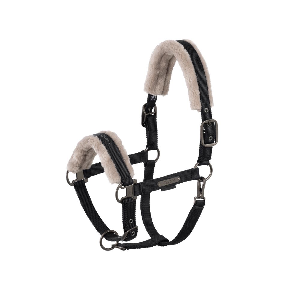 Eskadron Halfter DOUBLE PIN FAUX FUR P25 smoky taupe VB