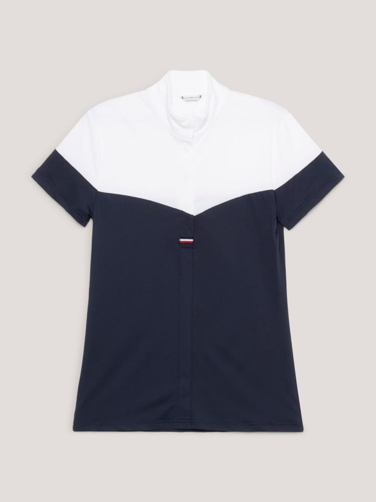 Tommy Hilfiger MADISON Kurzarm Turniershirt Desert Sky XS